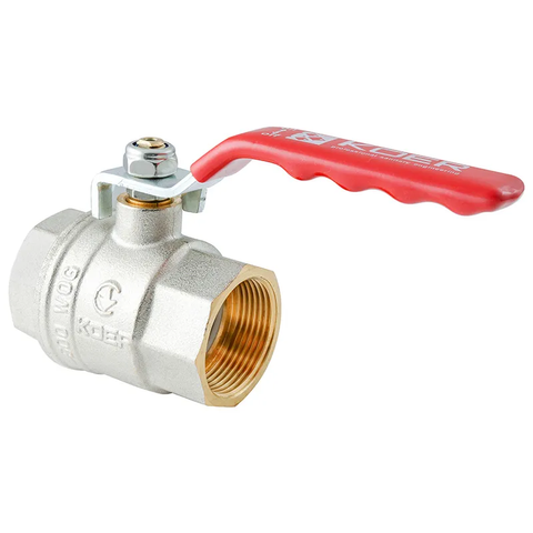 Кран кульовий ГГВ Koer Extreme KE.214-40 - 1 1/2" FF ручка "важіль" червона (KR5748) KR5748 фото
