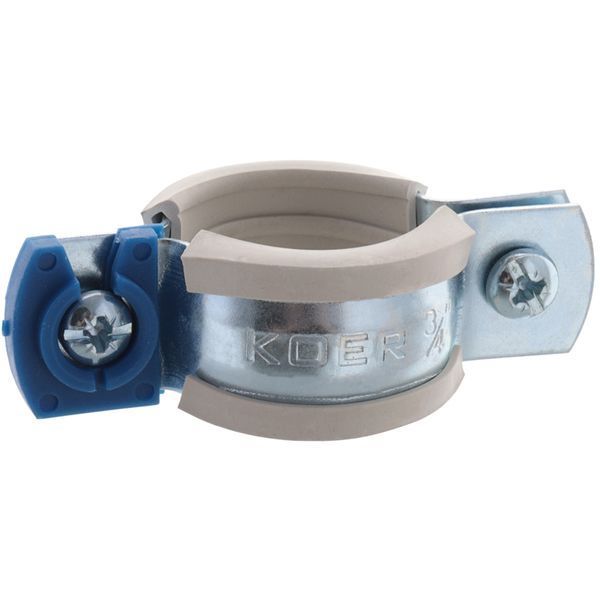 Хомут трубний оцинкований Koer KCB.10.G 3/4" (26-30) сірий (KR2785) KR2785 фото