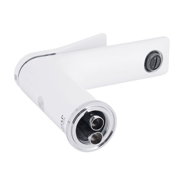 Змішувач для раковини Qtap Presto QTPRE270CRW45576 Chrome/White QTPRE270CRW45576 фото