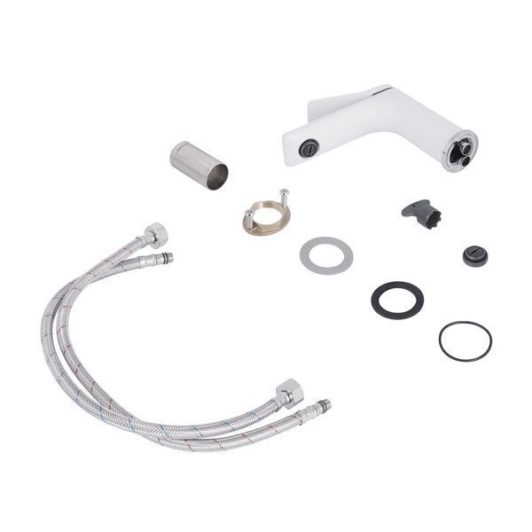 Змішувач для раковини Qtap Presto QTPRE270CRW45576 Chrome/White QTPRE270CRW45576 фото