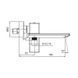 Змішувач для ванни з коротким виливом Koer KB-41010-01 (Колір хром) (KR3484) KR3484 фото 2