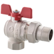 Кран з американкою Roho R106-050 - 1/2" кутовий (RO0089) RO0089 фото 1
