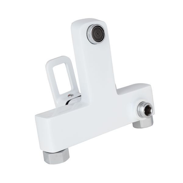 Змішувач для ванни Lidz Wawel 006 (з душовим гарнітуром) (k35) LDWAW006WHI45398 White LDWAW006WHI45398 фото
