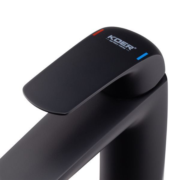 Змішувач для умивальника Koer KB-10008-05 (Колір чорний) (KR3471) KR3471 фото