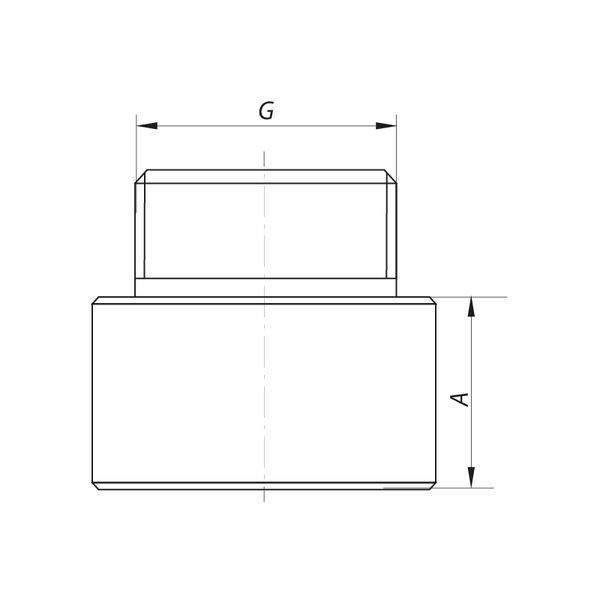 Подовжувач 3/4" 20мм (хром) Koer KF.E08-20.CHR (KF0106) KF0106 фото