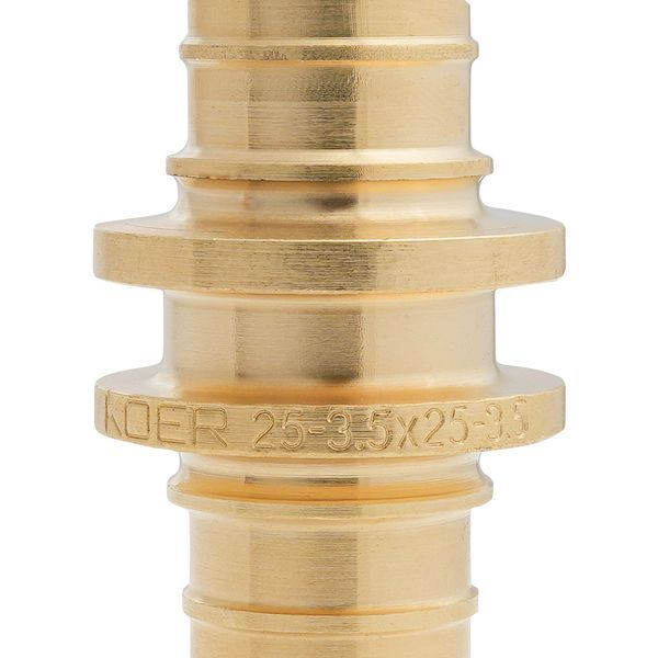 Муфта з'єднувальна рівнопрохідна Koer KA.С25 - 25(3.5mm) x 25(3.5mm) (KR4857) KR4857 фото