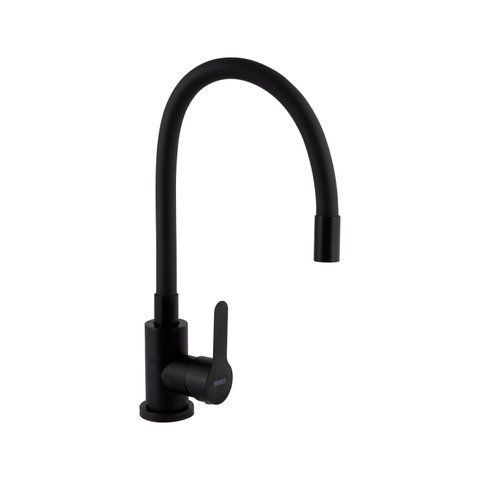 Змішувач для кухні Brinex Pure 015F3 з гнучким виливом Black Matt BRIPUR015F3BLM BRIPUR015F3BLM фото