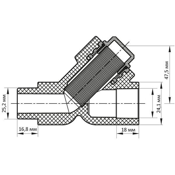 Фільтр грубої очистки 25 PPR KOER K0147.PRO (KP0186) KP0186 фото