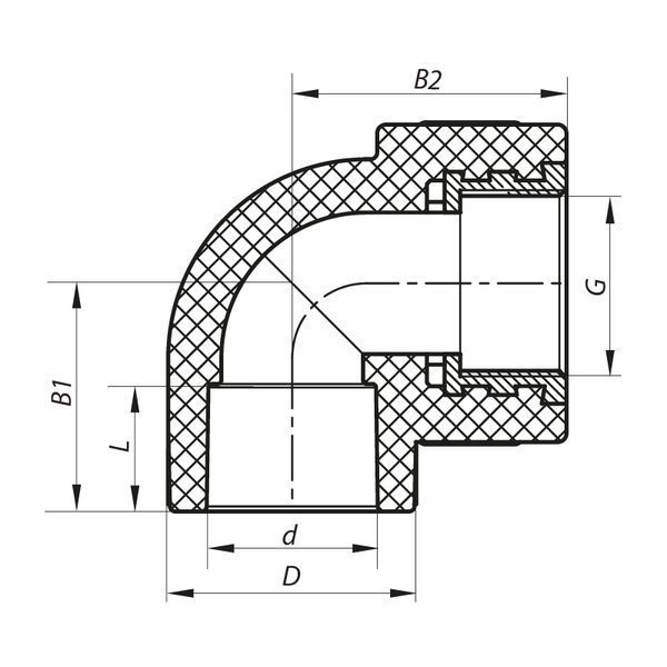 Кут ВР 32x3/4F PPR Koer K0116.PRO (KP0138) KP0138 фото