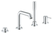 Змішувач на борт ванни на 4 отвори Grohe Essence New (19578001) 19578001 фото 1