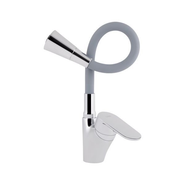 Змішувач для кухні Lidz Tani 007F3 з гнучким виливом (k40) LDTAN007F3GCR31869 Chrome/Grey LDTAN007F3GCR31869 фото