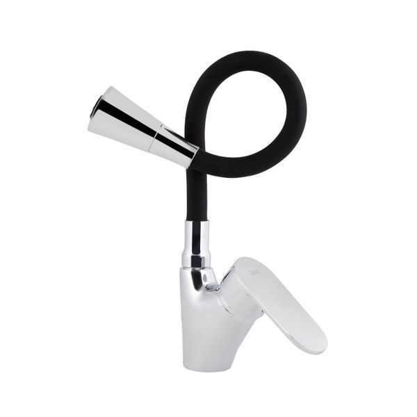 Змішувач для кухні Lidz Tani 007F3 з гнучким виливом (k40) LDTAN007F3BCR37649 Chrome/Black LDTAN007F3BCR37649 фото