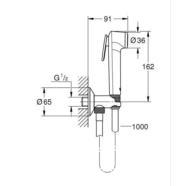 Готовий комплект для гігієнічного душу з Tempesta-F Grohe Essence (UA111197000) UA111197000 фото