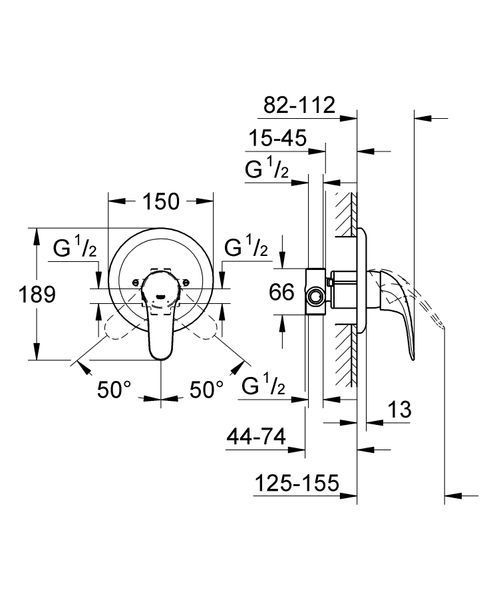 Змішувач для душу Grohe Euroeco New (32742000) 32742000 фото