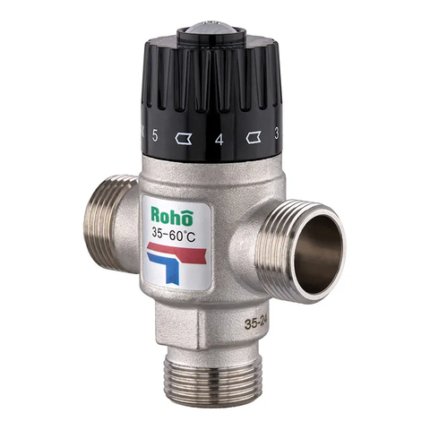 Клапан змішувальний Roho R1207-075 - 3/4" ЗР термостатичний (35-60*C) (RO1021) RO1021 фото