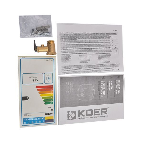 Водонагрівач "Під мийку" Koer KWH.E05-15VWU накопичувальний 15 л, мокрий тен 1,5 kW (EK0106) EK0106 фото