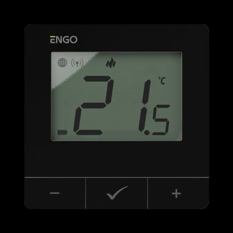E25-24B - Інтернет терморегулятор ZigBee/868 МГц, 24 В, чорний 883 фото