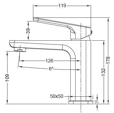 Змішувач для умивальника Koer KB-10031-01 (KR5430) KR5430 фото