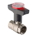 Кран кульовий з пластиковою ручкою та термометром Koer KR.240 - 3/4" ГГ (KR3118) KR3118 фото 1